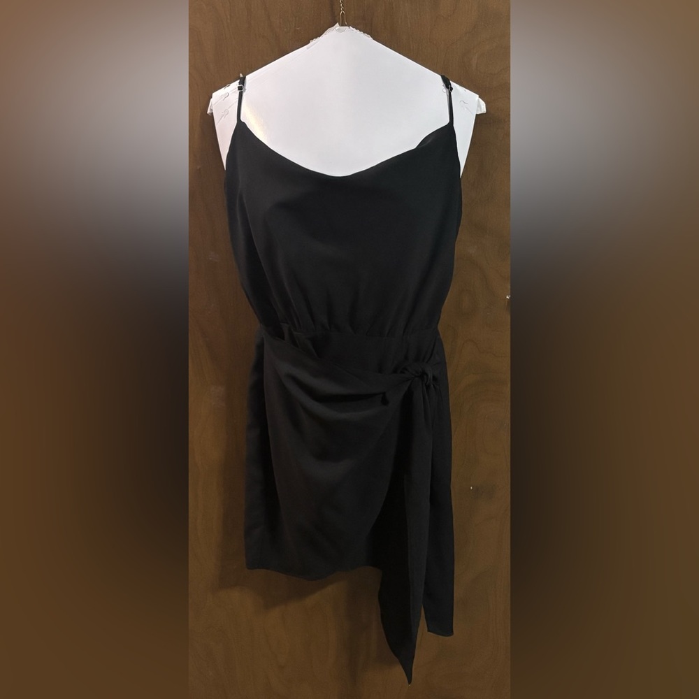 Blue Blush Black Camisole Top